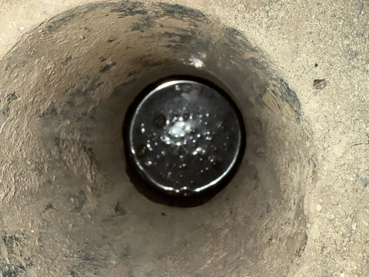 Carrier pipe installed inside a steel casing for a trenchless utility crossing